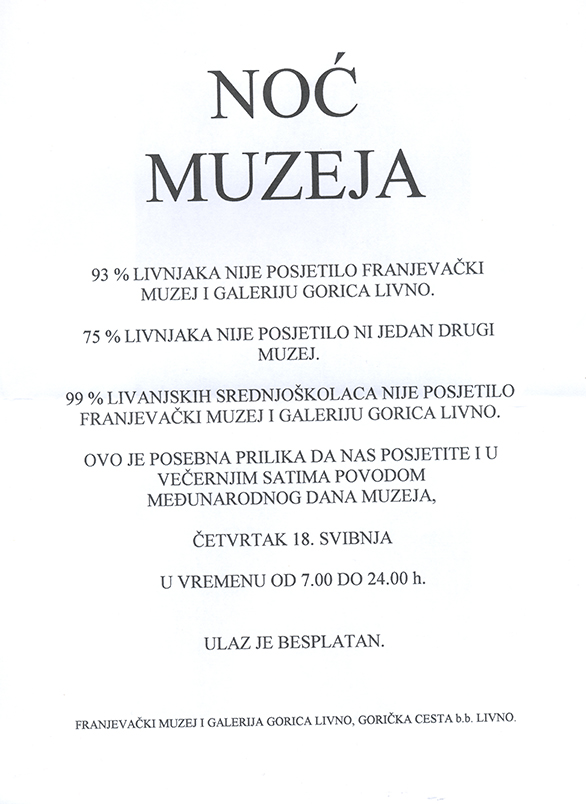 Noć muzeja Livno - 2006.